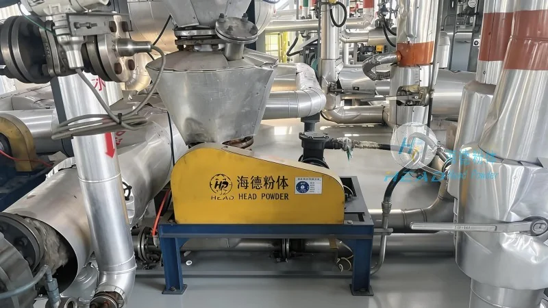 硫酸鉄粉末の空気搬送システム