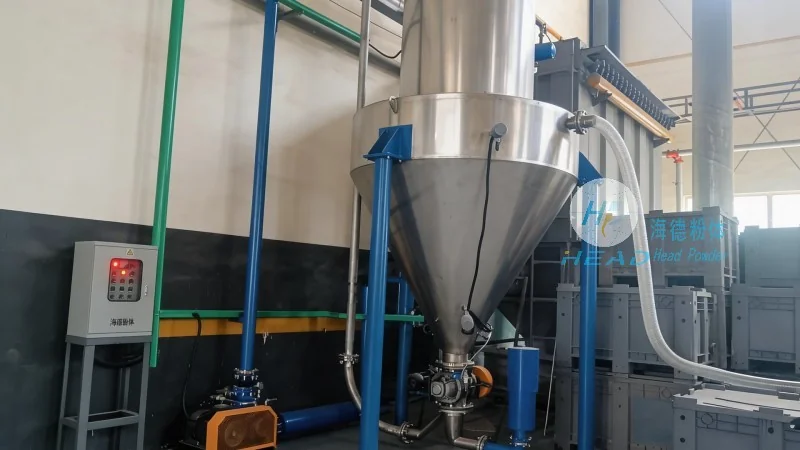 鉱物粉の空気式搬送計画